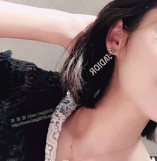 Dior飾品 迪奧經典熱銷款JAdior字母鑽珍珠耳釘  zgd1297
